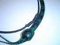 4ft Green and Black 8 plait Snake Whip